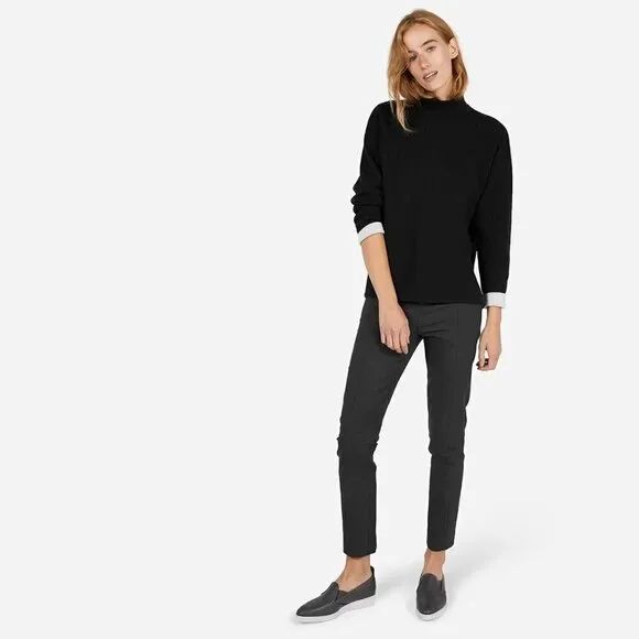 Everlane The Leather Street Shoe in Grey New Womens Wedge Loafer