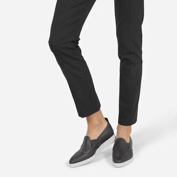 Everlane The Leather Street Shoe in Grey New Womens Wedge Loafer