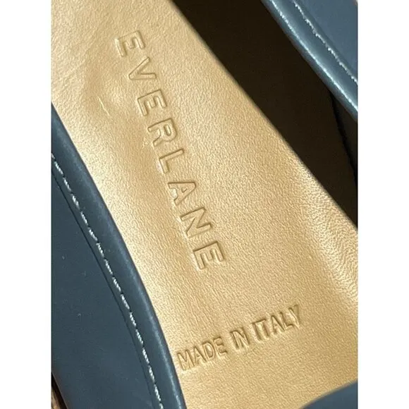 Everlane The Leather Street Shoe in Grey New Womens Wedge Loafer