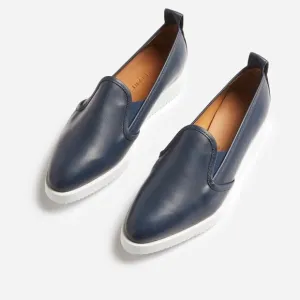 Everlane The Leather Street Shoe in Grey New Womens Wedge Loafer