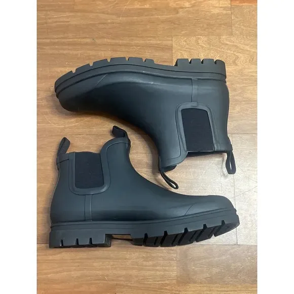 Everlane The Rain Boots in Black New Womens Rubber Booties