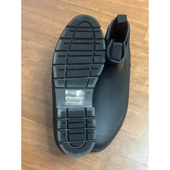 Everlane The Rain Boots in Black New Womens Rubber Booties