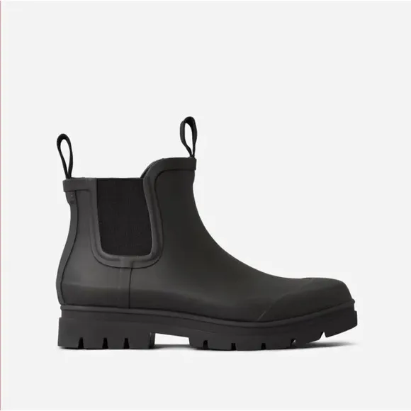 Everlane The Rain Boots in Black New Womens Rubber Booties