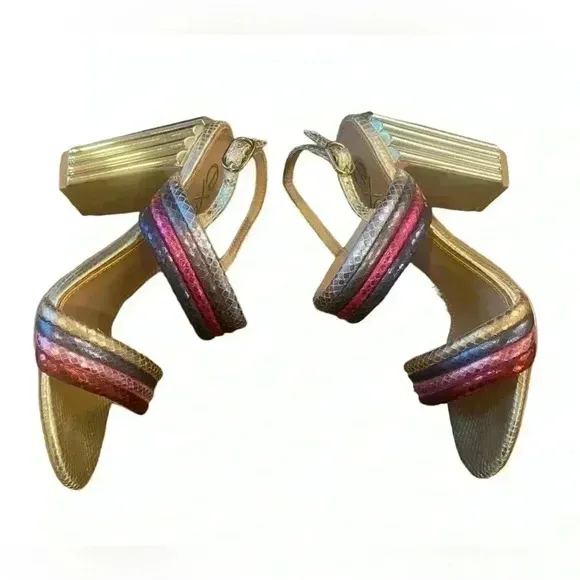 EXÈ MONA COLOR STRAP GOLD HEEL Size 6 (36)