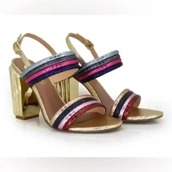 EXÈ MONA COLOR STRAP GOLD HEEL Size 6 (36)