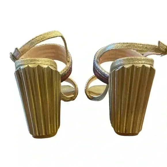 EXÈ MONA COLOR STRAP GOLD HEEL Size 6 (36)