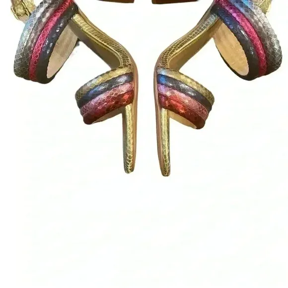 EXÈ MONA COLOR STRAP GOLD HEEL Size 6 (36)