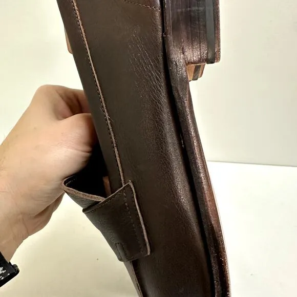 EXCELLENT Meermin Men's Brown Softcalf Penny Loafer Brown Size US 12.5 / UK 11.5
