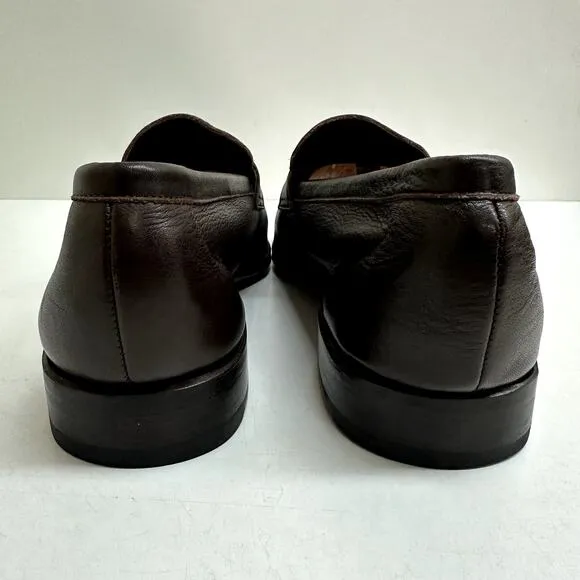 EXCELLENT Meermin Men's Brown Softcalf Penny Loafer Brown Size US 12.5 / UK 11.5