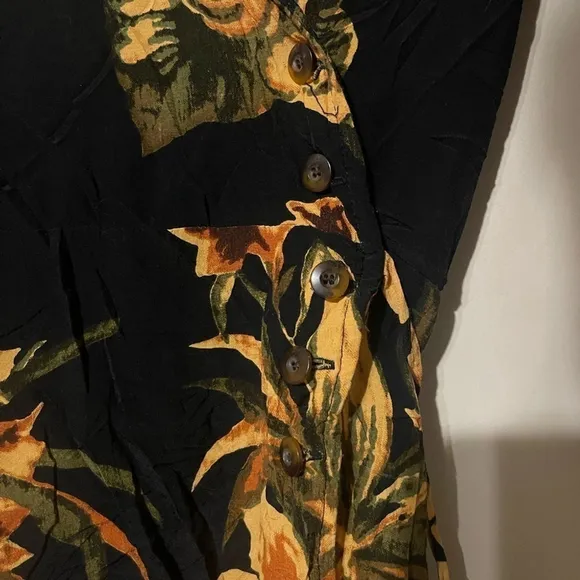 Faithfull the Brand Caribbean Floral Wrap Mini Dress Size XS