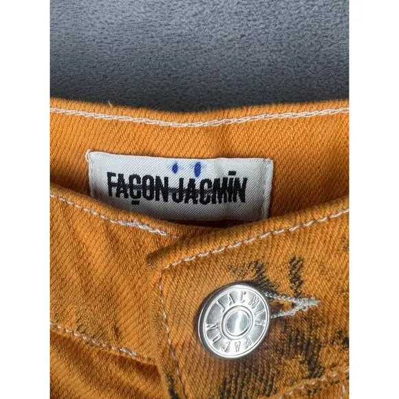 FAÇON JACMIN PXL Carpenter Jeans Size 34 Wide Leg