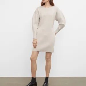Fashion Sleeve Shaped Sweater Dress - Brand New - NEVER WORN - Taupe Heather
