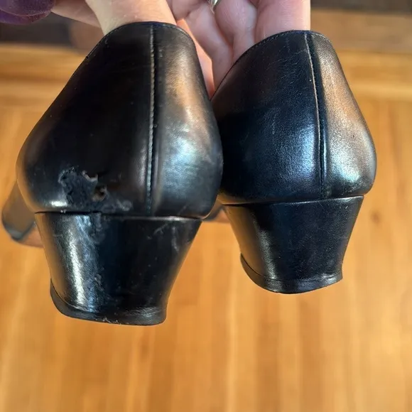 FERRAGAMO short heeled loafers