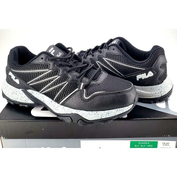 FILA Sneakers Mens 9.5 Quadrix Activewear Athletic Trail Running Shoes Hiking