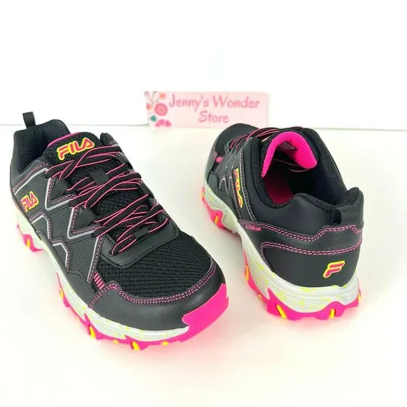 Fila USA Women At Peake 23 Sneakers Trail Running Shoes Size 7M Black New No Box