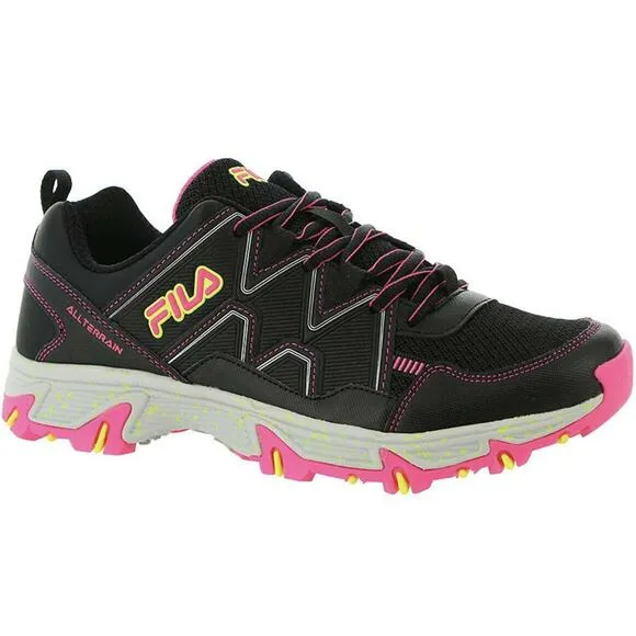 Fila USA Women At Peake 23 Sneakers Trail Running Shoes Size 7M Black New No Box