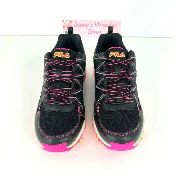 Fila USA Women At Peake 23 Sneakers Trail Running Shoes Size 7M Black New No Box