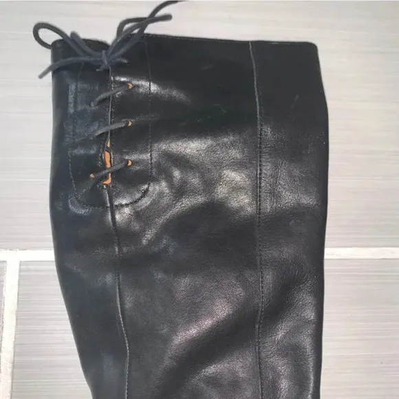 Fiorentini   Baker Emma Eternity Leather Knee High Boots in Nero Cusna 37