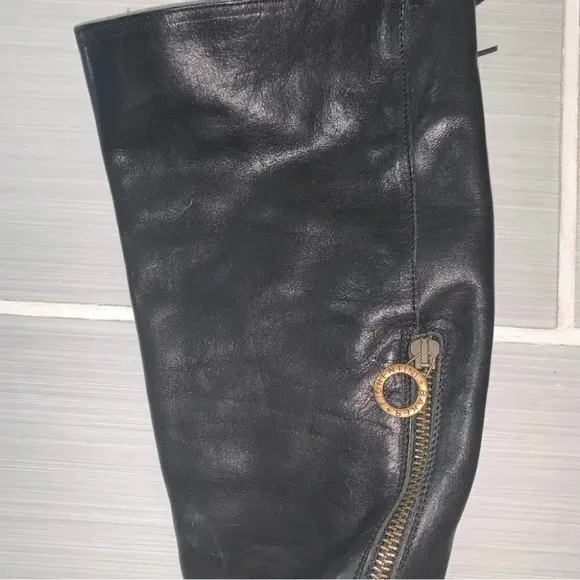 Fiorentini   Baker Emma Eternity Leather Knee High Boots in Nero Cusna 37
