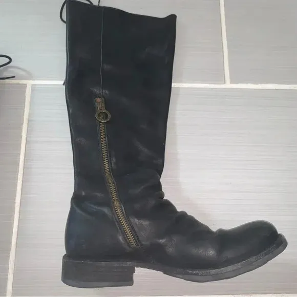 Fiorentini   Baker Emma Eternity Leather Knee High Boots in Nero Cusna 37