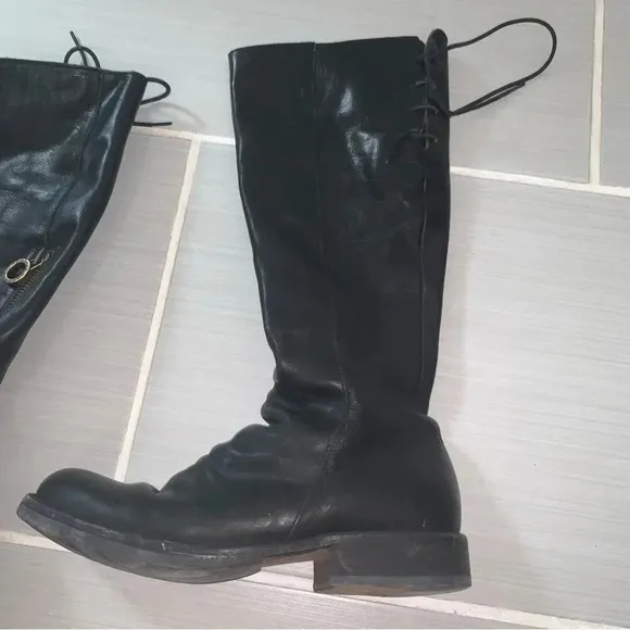 Fiorentini   Baker Emma Eternity Leather Knee High Boots in Nero Cusna 37