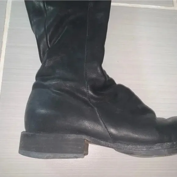 Fiorentini   Baker Emma Eternity Leather Knee High Boots in Nero Cusna 37