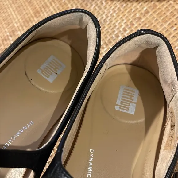 Fit Flop Delicato black leather Mary Jane flats 6 / 37