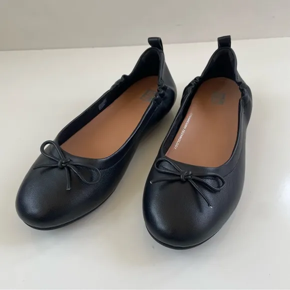 FitFlop Women's Black Allegro Ballerinas Original DX9-090 Size 8.5, Like new!*