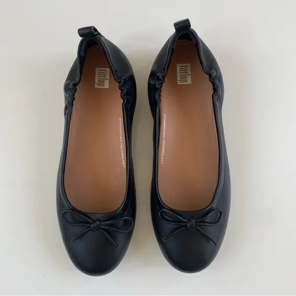 FitFlop Women's Black Allegro Ballerinas Original DX9-090 Size 8.5, Like new!*