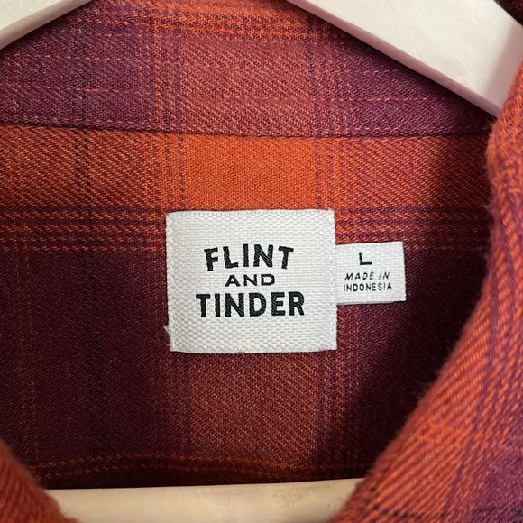 Flint and Tinder - Ranger Longsleeve Workshirt Flannel - Large - Sunset Plaid