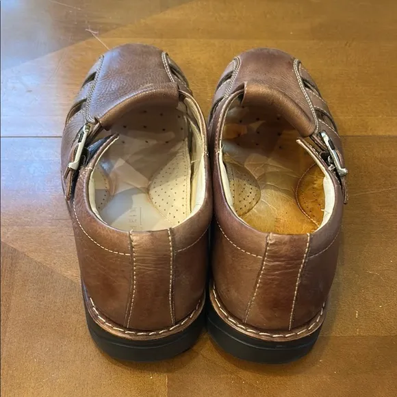 Florsheim Brown Leather Loafers with Ventilated Design