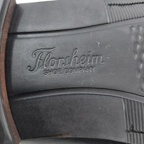 Florsheim Leather Loafers Dress Shoes Slip On Black Brown Mens 13B NARROW Preppy