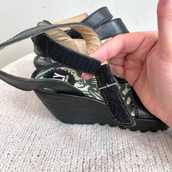 Fly London Yesk Rug Strappy Open Toe Platform Sandals