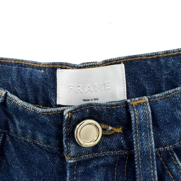 Frame Le Italien Straight Jeans in Vintage Blue Sz 26