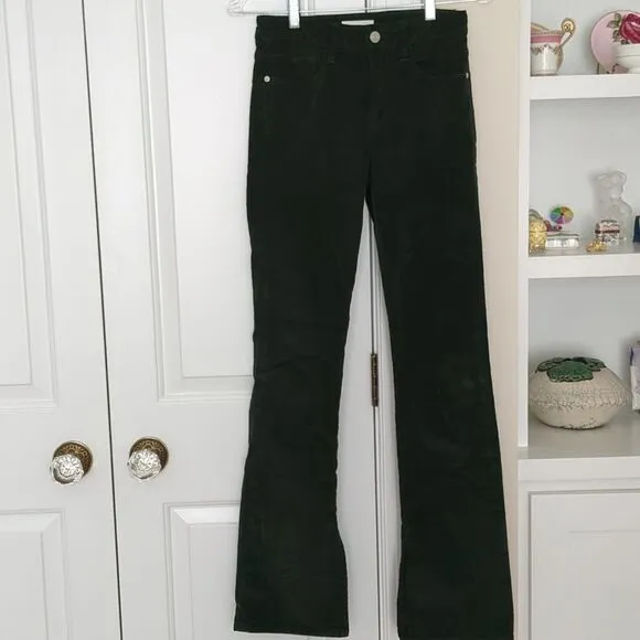 FRAME Le Mini boot corduroy flare pants 25 New