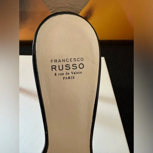 Francesco Russo high heel sandal in black