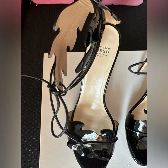 Francesco Russo high heel sandal in black