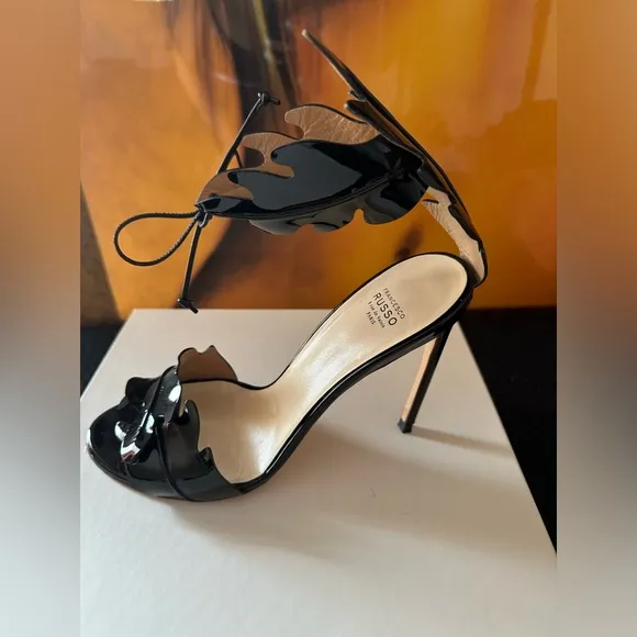 Francesco Russo high heel sandal in black