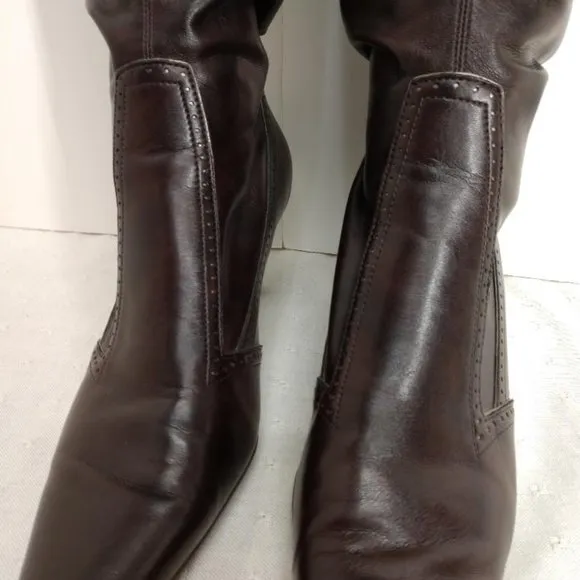 Franco Sarto Knee High Spool Style Heel Boots- Size 7M