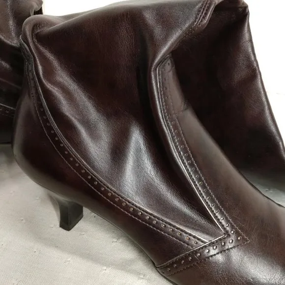 Franco Sarto Knee High Spool Style Heel Boots- Size 7M