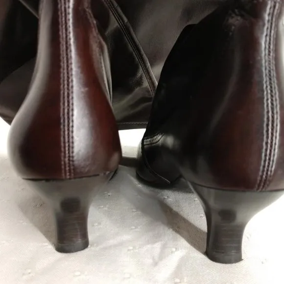 Franco Sarto Knee High Spool Style Heel Boots- Size 7M