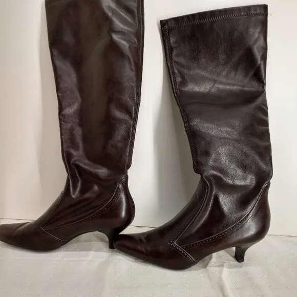 Franco Sarto Knee High Spool Style Heel Boots- Size 7M