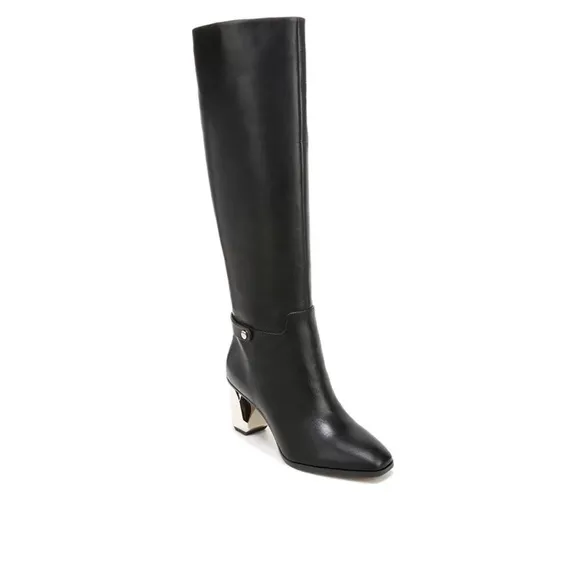 Franco Sarto Tiera High Knee High Heeled Boots Sz 7.5 M