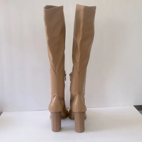Franco Sarto Vintage Nostalgia L-Cindy Tall Knee High Boots Camel Size 10 NWT