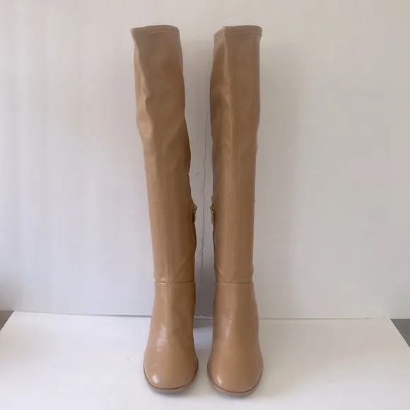 Franco Sarto Vintage Nostalgia L-Cindy Tall Knee High Boots Camel Size 10 NWT
