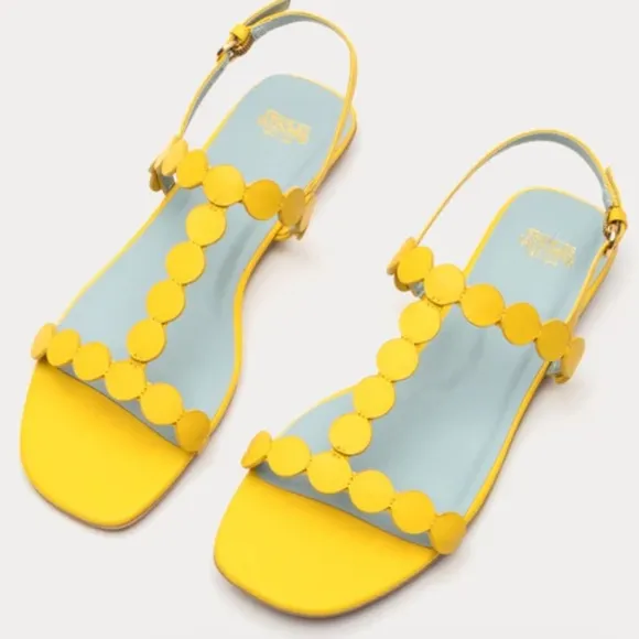 Francés Valentine Yellow Sandals by Unknown Brand Size 6B