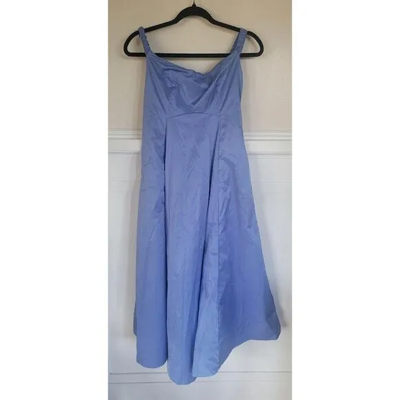 Free People Alinda Dress Ruched Off The Shoulder Fit and Flare Midi Size 2 NWOT
