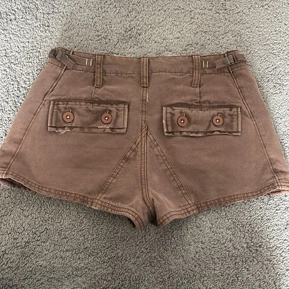 Free People All Yours Micro Shorts, NWOT, Brown