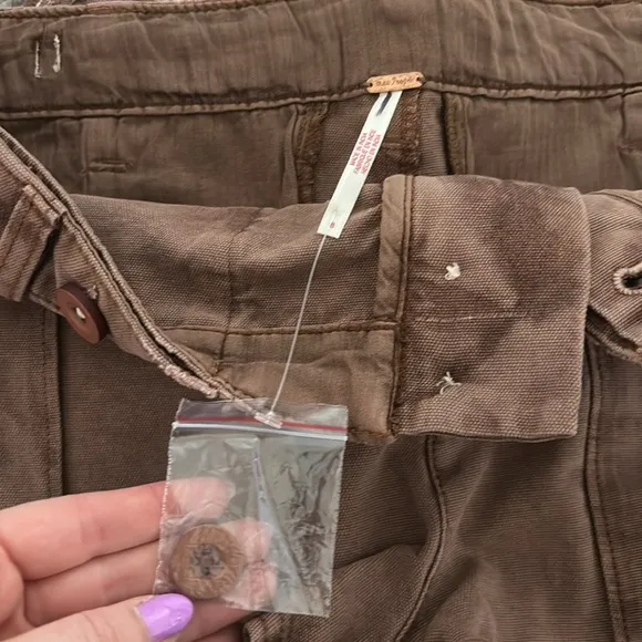 Free People All Yours Micro Shorts, NWOT, Brown