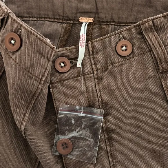 Free People All Yours Micro Shorts, NWOT, Brown